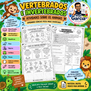 Atividades sobre Animais para Educação - Ciências